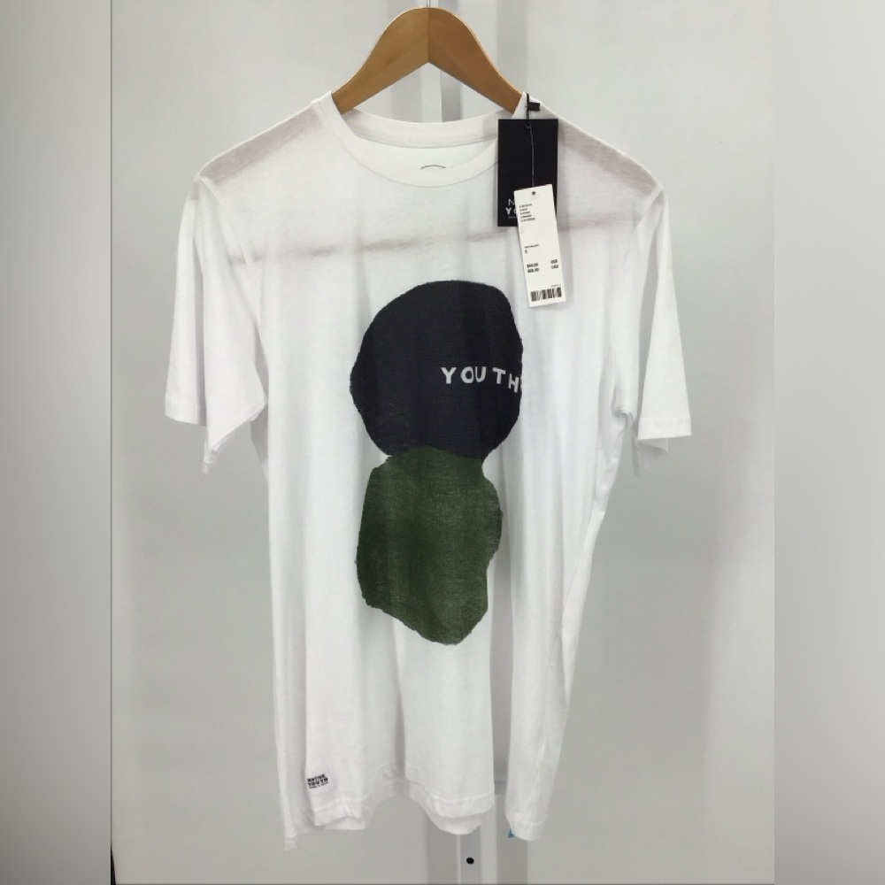 NWT Native Youth White Graphic T-Shirt Size S